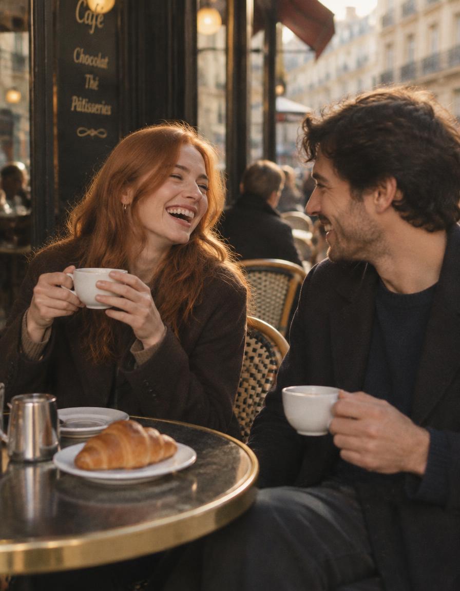 The Candid portrait of Amelia and Julian